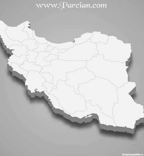 فایل نقشه سه بعدی ایران