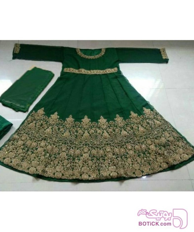 لباس هندی عالی و شیک  سبز لباس  مجلسی