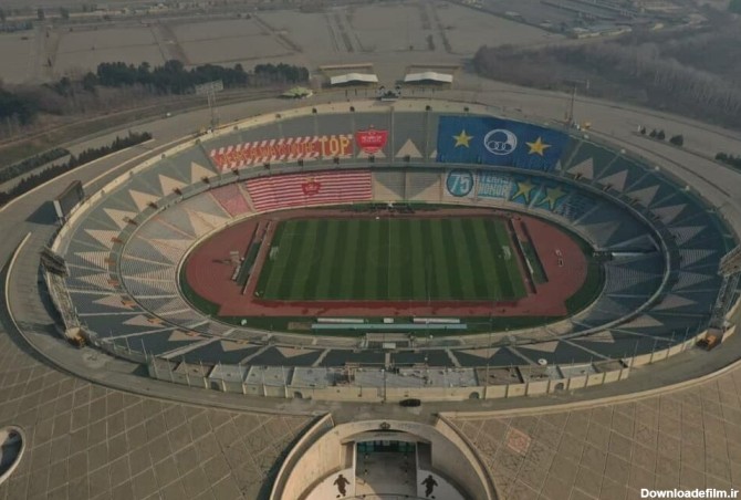 نمایی دیدنی از ورزشگاه آزادی لحظاتی قبل از دربی ۹۴+عکس