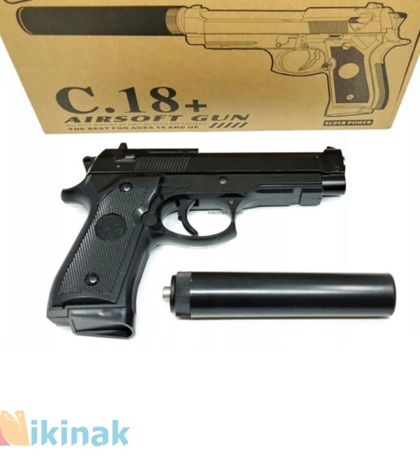مشخصات و خرید تفنگ ساچمه ای فلزی مدل +C.18 با صدا خفه کن - فروشگاه ...
