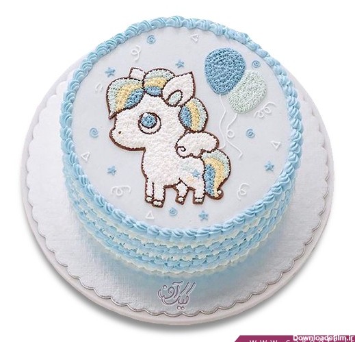 کیک تولد کودک - کیک تولد بچه - کیک اسب بالدار | کیک آف