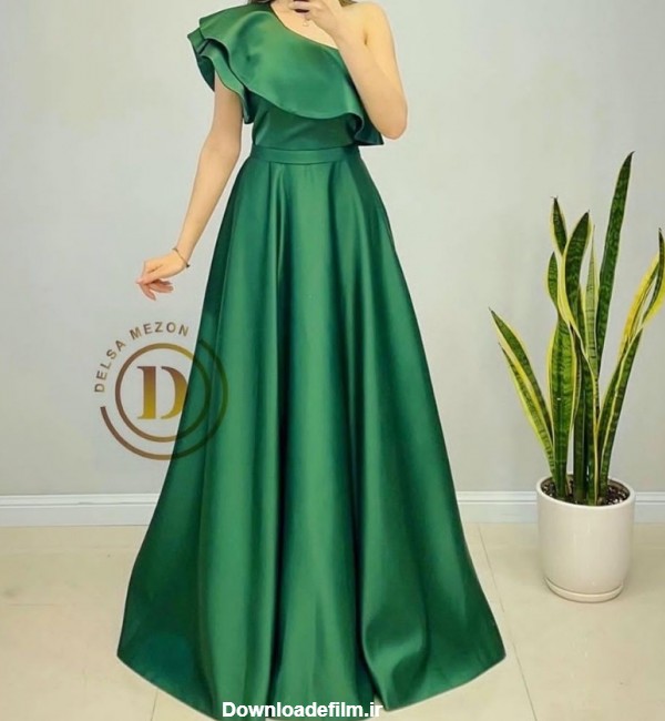 کمدا | قیمت و خرید لباس مجلسی شیک برند دکلته سایز 40 و 42 رنگ سبز زیبا