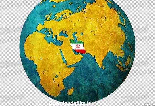 عکس کره زمین و ایران - عکس نودی