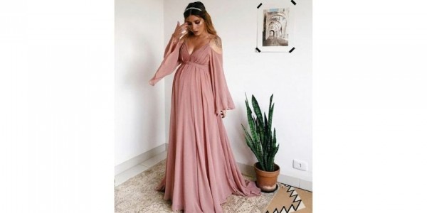 مدل لباس برای عکس بارداری لباس ماکسی بلند
