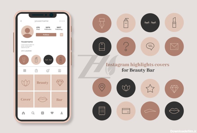 عکس صفحه هایلایت اینستا
