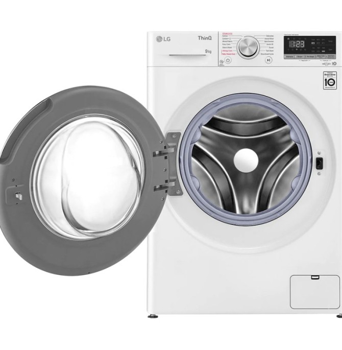 خرید ماشین لباسشویی ال جی 4R5 با ظرفیت 9 کیلو رنگ سفید
