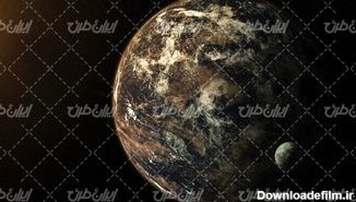 تصویر با کیفیت سیاره همراه با فضا و فضانوردی