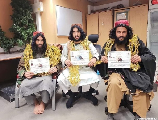 عکس عجیب سه خلبان عضو طالبان افغانستان