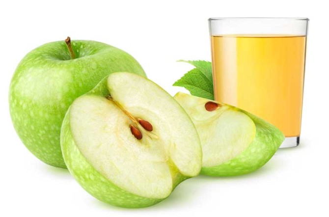 عکس زیبا از سیب و آب سیب