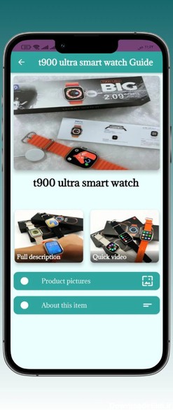 برنامه t900 ultra smart watch Guide - دانلود | بازار