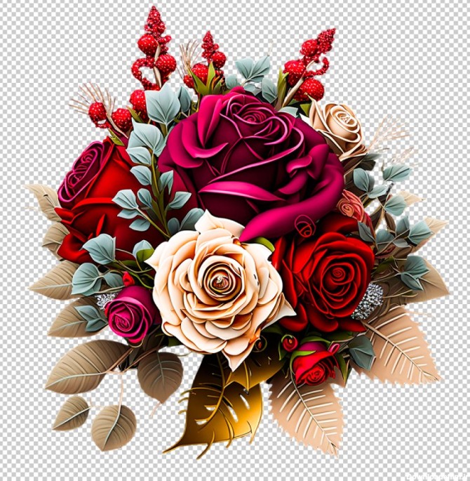 عکس png مجموعه دسته گل گل های زیبا رز | image 4k png flowers ...