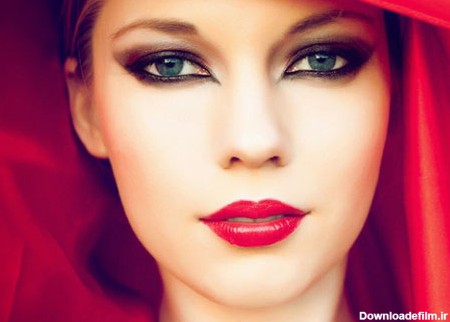 مدلهای جدید آرایش با رژ لب قرمز - مجله تصویر زندگی