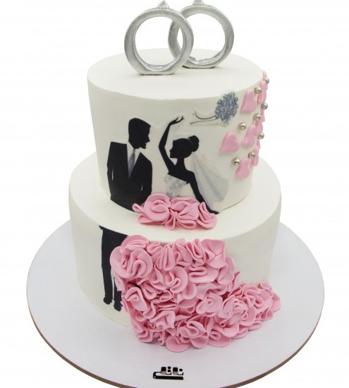 عکس کیک عروسی عروس داماد