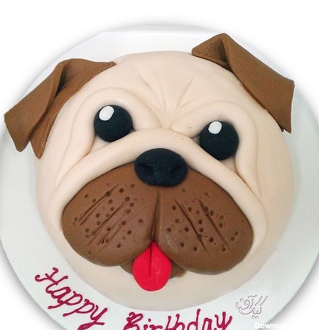 کیک تولد بچه گانه سگ آقای پتی بل - کیک کارتونی | کیک آف
