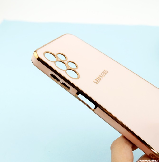 قاب مای کیس سامسونگ Galaxy A13 4G دور طلایی الکتروپلیتینگ