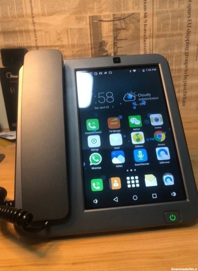 تصویر جالبی از یک تلفن ثابت LTE 4G، با قابلیت اندروید 6.0 و دسترسی ...