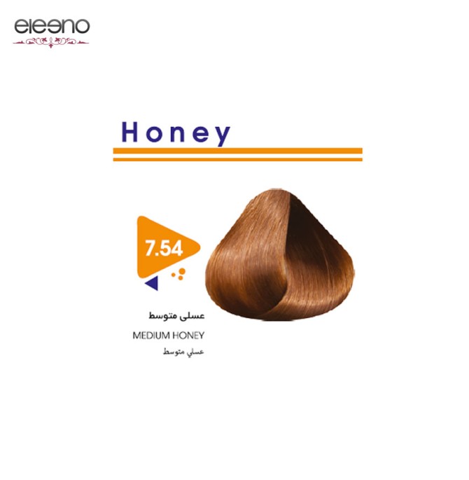 رنگ موی ویتامول شماره 54-7 عسلی متوسط Vitamol Honey • الینو