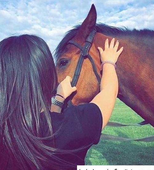 عکس اسب و دختر برای پروفایل ❤️ [ بهترین تصاویر ]