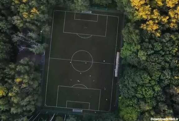 ویدیو| تصاویر هوایی از زمین فوتبال دیدنی