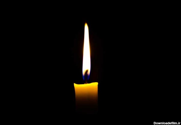 تصویر باکیفیت شعله بلند شمع