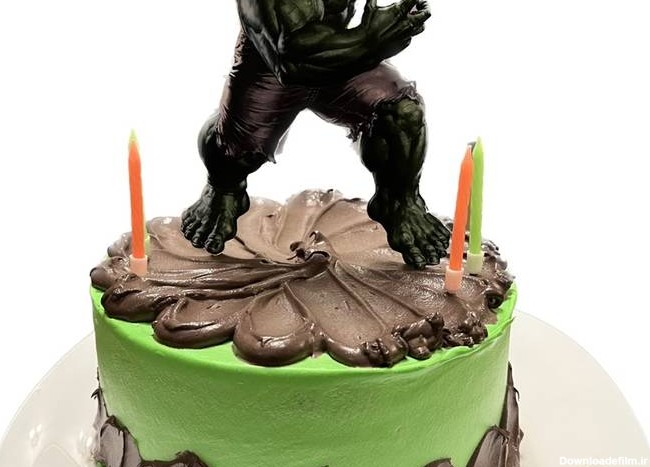 طرز تهیه کیک تولد پسرانه🎉🥳🤦🏻‍♀️ Hulk Birthday Cake ساده و ...