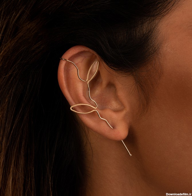 خرید گوشواره لاله گوش طلا زنانه فلامینگو دیورا