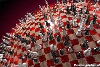 عکس سه بعدی مهره های شطرنج Chess wallpaper