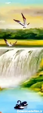 موسیقی ویک تصویر متحرک آبشار