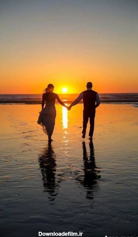 عکس عاشقانه بدون متن کنار دریا