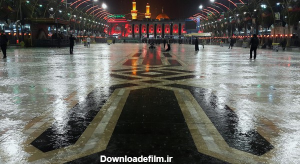 تصاویر زیبا از حرم امام حسین (ع) در روزهای بارانی/ من ... قدم‌زنان ...