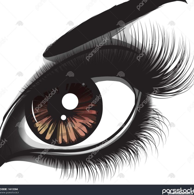 نقاشی قلم چشم و ابرو 1413394