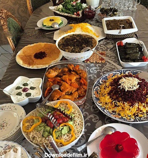 عکس های سفره شام ایرانی