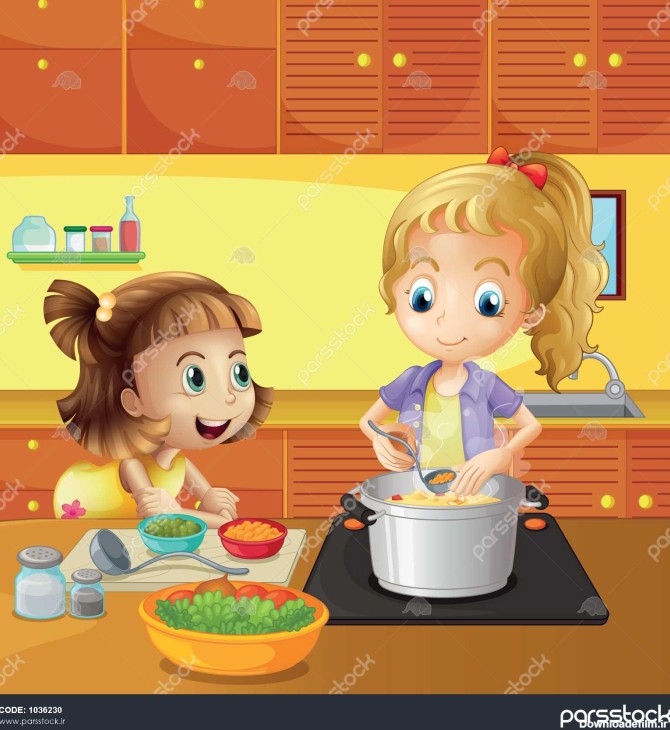 تصویر یک مادر و دختر پخت و پز با هم 1036230