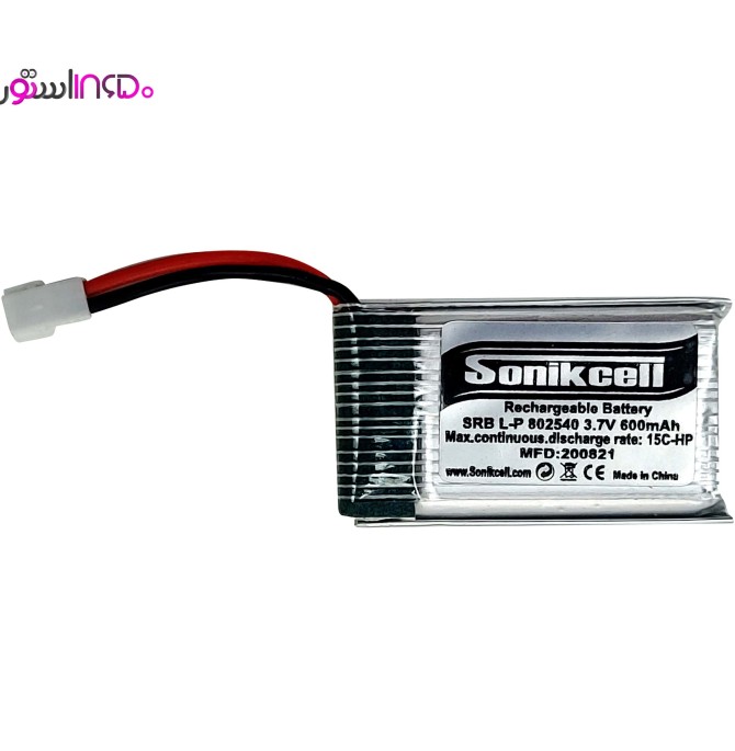 خرید باتری لیتیوم-پلیمر Sonikcell 600mAh مدل SRB 802540 اصل با ...