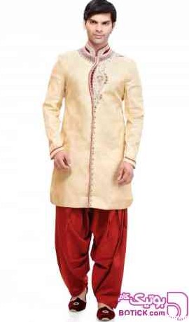 لباس مردانه هندی کرم از فروشگاه پالتو پوشان | بوتیک