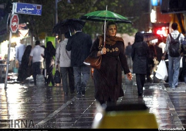 شب بارانی پایتخت (عکس)