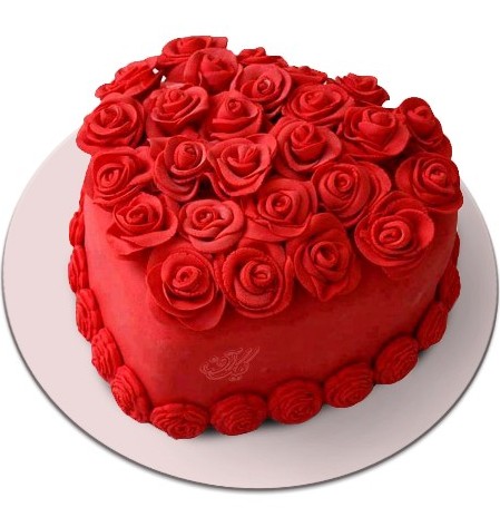 کیک ولنتاین  قلب تو