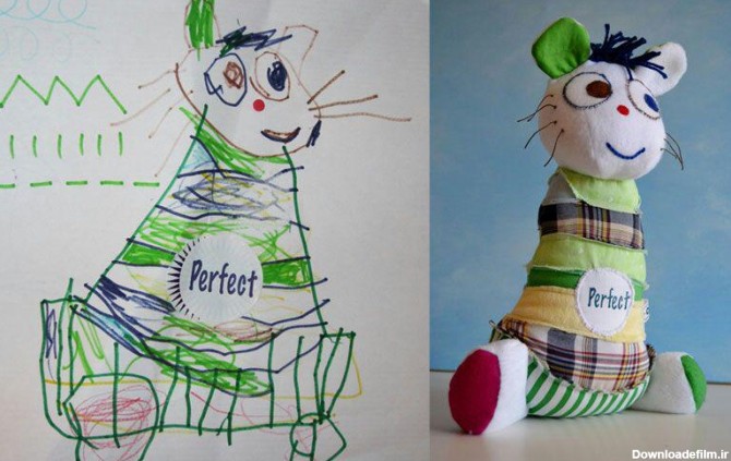 وقتی نقاشی کودکان تبدیل به عروسک می شود+ عکس