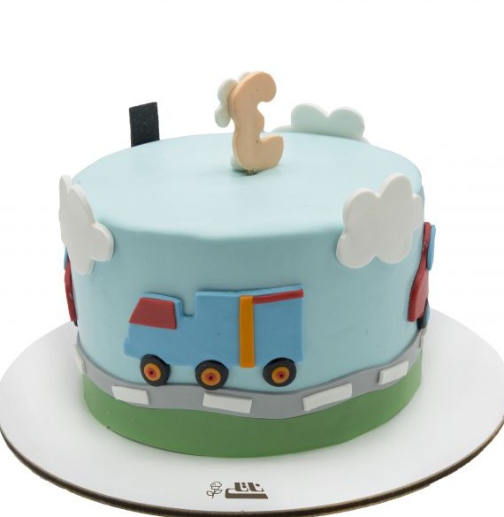کیک تولد پسرانه ماشین 2 (BB197) | قنادی ناتلی