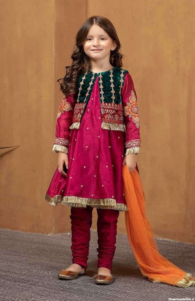 لباس هندی دخترانه ساده