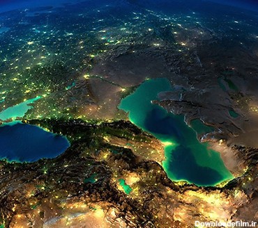 تصویر خارق العاده ناسا از ایران در شب