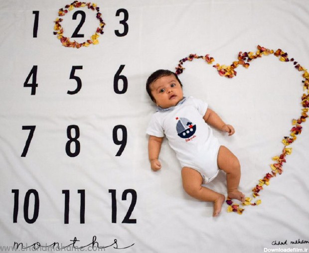 ایده های جذاب برای عکس نوزاد دو ماهه - مجله چند ماهمه
