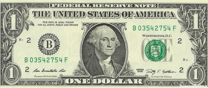 اسکناس یک دلاری آمریکا - ویکی‌پدیا، دانشنامهٔ آزاد