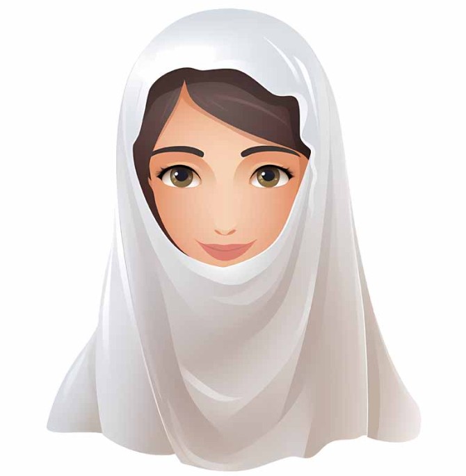 دانلود طرح چهره دختر باحجاب | تیک طرح مرجع گرافیک ایران %