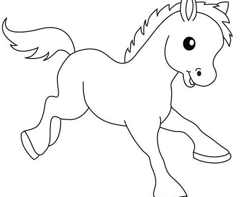 مدل نقاشی اسب برای کودکان
