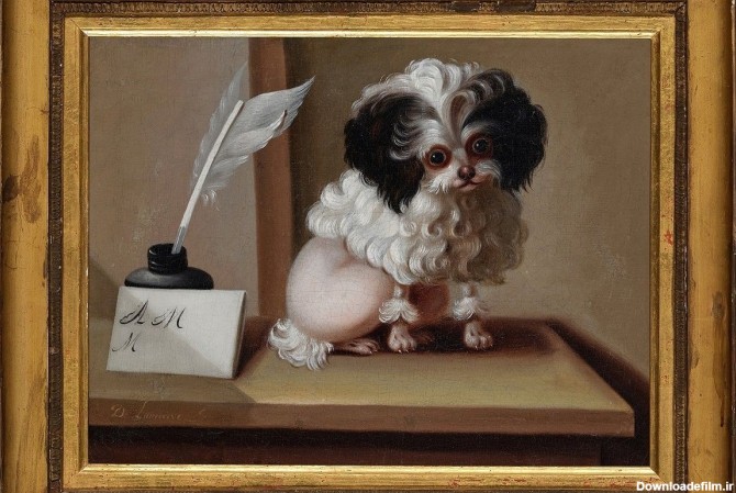 فرارو | (عکس) قیمت عجیب نقاشی پرترۀ یک سگ!