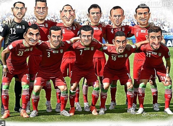 کاریکاتور/ تیم ملی فوتبال جمهوری اسلامی ایران، جام جهانی 2014 برزیل
