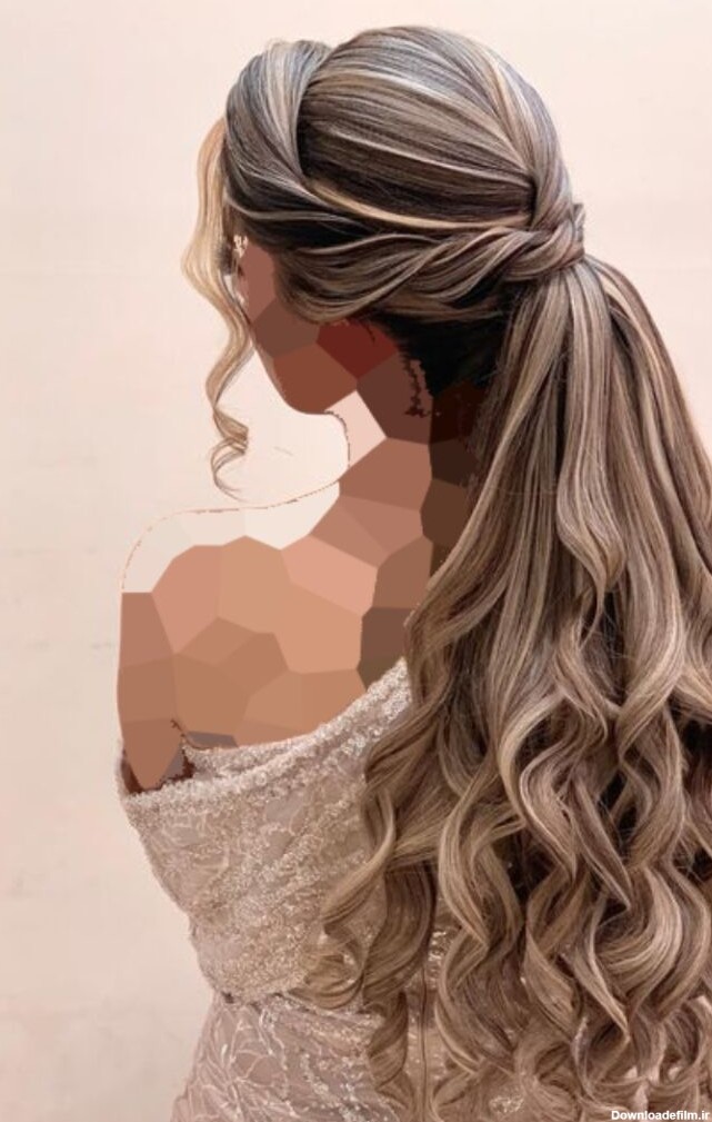 عکس از مدل موی باز عروس
