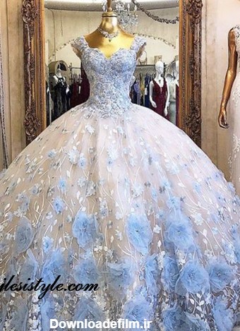 لباس مجلسی پرنسسی 2022 شیک و فوق العاده زیبا