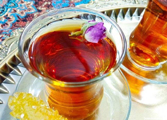 طرز تهیه چای سیاه و گل محمدی 😋😌 ساده و خوشمزه توسط Fatemeh ...